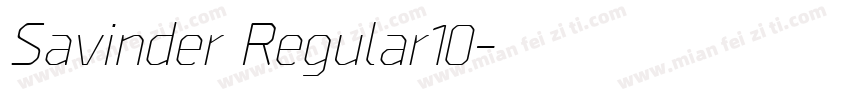 Savinder Regular10字体转换